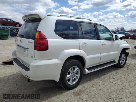 2006 Lexus GX 470 z VIN JTJBT20X160098938, wystawiony jako Copart lot #50450275 z przebiegiem 153 513 mil mil oraz Szkody całkowita. Historia ofert i sprzedaży dostępna na DreamBid. Obrazek 3.
