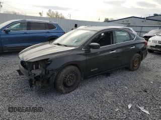 2017 Nissan Sentra SV with VIN 3N1AB7APXHL685502, listed as a Copart auction lot 55575195 with 119,595 mi miles and Salvage Title. Bid and sale history available at carsss.com. Image 1.