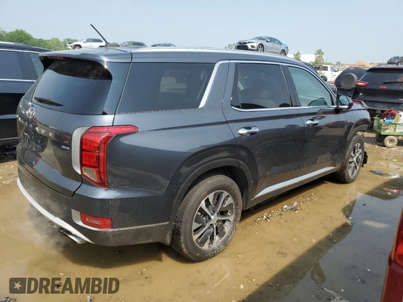2020 Hyundai Palisade SEL with VIN KM8R2DHE0LU069644, listed as a Copart auction lot 59592405 with 78,198 mi miles and Salvage title. Bid and sale history available at DreamBid. Image 3.