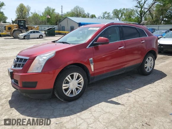 2010 Cadillac SRX Luxury Collection with VIN 3GYFNDEY8AS549371, listed as a Copart auction lot 52895105 with 103,712 mi miles and Clean Title. Bid and sale history available at carsss.com. Image 1.
