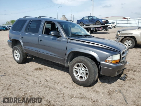 2003 Dodge Durango SLT with VIN 1D4HS48N43F577185, listed as a Copart auction lot 57645345 with Not provided miles and Salvage title. Bid and sale history available at DreamBid. Image 4.