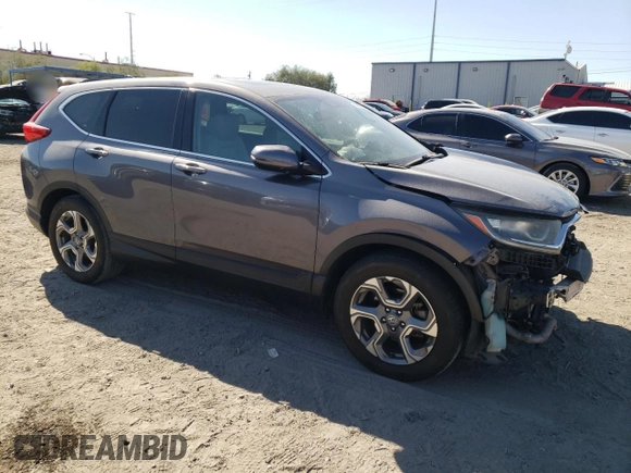 2017 Honda CR-V EX-L with VIN 7FARW1H82HE013842, listed as a Copart auction lot 76129104 with 152,639 mi miles and Salvage Title. Bid and sale history available at carsss.com. Image 4.