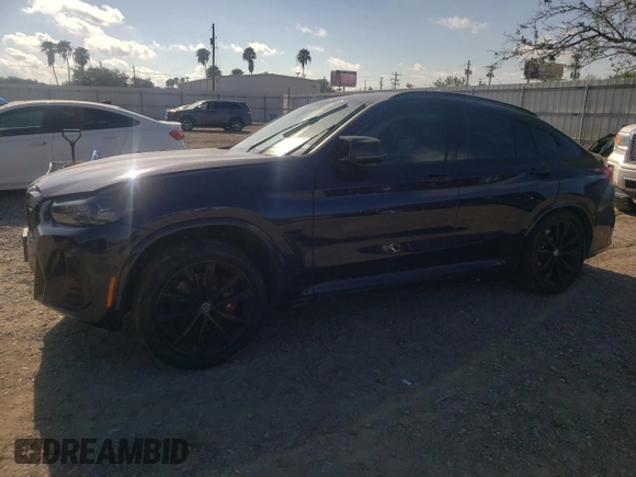 2023 BMW X4 M40i with VIN 5UX43DT06P9P68534, listed as a Copart auction lot 62252833 with 0 mi miles. Bid and sale history available at carsss.com. Image 1.