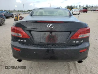 2010 Lexus IS 250 C with VIN JTHFF2C22A2502479, listed as a Copart auction lot 63217475 with 124,240 mi miles and Salvage title. Bid and sale history available at DreamBid. Image 6.