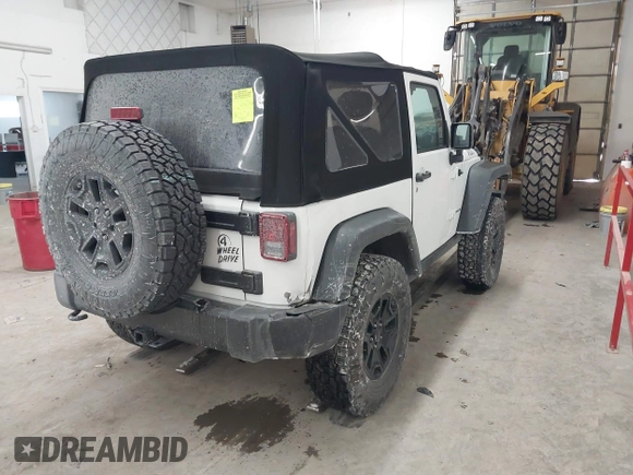 2016 Jeep Wrangler Sport with VIN 1C4AJWAG9GL261958, listed as a IAAI auction lot 41595490 with 32,433 mi miles and . Bid and sale history available at carsss.com. Image 4.