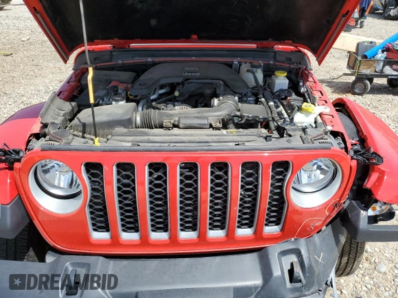 2020 Jeep Gladiator Overland z VIN 1C6HJTFG1LL198586, wystawiony jako Copart lot #52642145 z przebiegiem 61 728 mil mil oraz Szkoda całkowita • Salvage title. Historia ofert i sprzedaży dostępna na DreamBid. Obrazek 13.