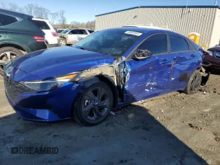 2021 Hyundai Elantra SEL with VIN 5NPLM4AG2MH022515, listed as a Copart auction lot 88600565 with 81,814 mi miles and Salvage Title. Bid and sale history available at carsss.com. Image 1.