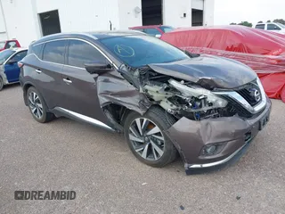 2018 Nissan Murano SV z VIN 5N1AZ2MH7JN155585, wystawiony jako IAAI lot #42365733 z przebiegiem 96 096 mil mil oraz . Historia ofert i sprzedaży dostępna na DreamBid. Obrazek 1.