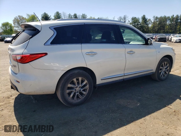 2015 Infiniti QX60 with VIN 5N1AL0MM5FC543775, listed as a Copart auction lot 54587625 with 122,778 mi miles and Salvage title. Bid and sale history available at DreamBid. Image 3.
