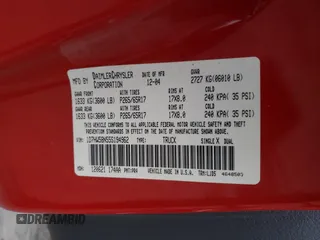 2005 Dodge Dakota Laramie with VIN 1D7HW58N55S194962, listed as a Copart auction lot 78866464 with Not Provided miles and Salvage Title. Bid and sale history available at DreamBid. Image 12.