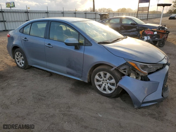 2022 Toyota Corolla LE with VIN JTDEPMAE8N3002068, listed as a Copart auction lot 44921435 with 103,808 mi miles and Salvage Title. Bid and sale history available at carsss.com. Image 4.