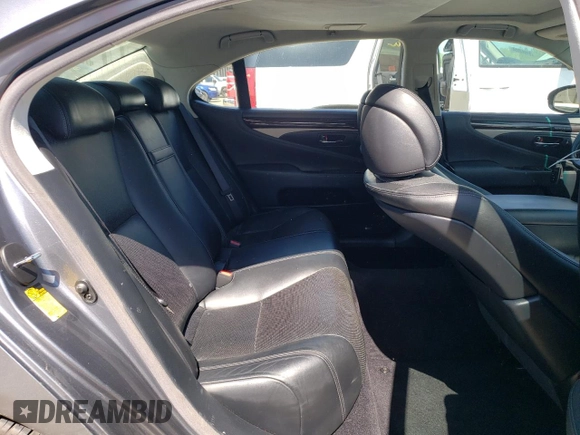 2015 Lexus LS 460 L with VIN JTHDL5EF7F5007136, listed as a Copart auction lot 51334974 with 194,186 mi miles and Salvage title. Bid and sale history available at DreamBid. Image 10.