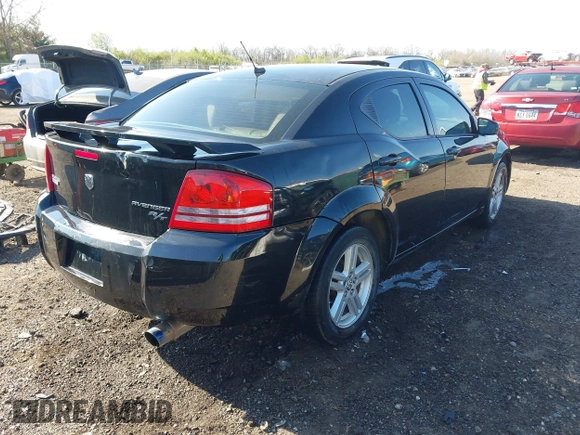 2010 Dodge Avenger R/T with VIN 1B3CC5FB9AN235125, listed as a IAAI auction lot 42056076 with 211,273 mi miles. Bid and sale history available at carsss.com. Image 4.
