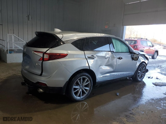 2019 Acura RDX w/Technology Pkg with VIN 5J8TC1H54KL018224, listed as a Copart auction lot 86493124 with 26,160 mi miles and Salvage Title. Bid and sale history available at carsss.com. Image 3.