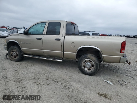 2004 Dodge 2500 SLT z VIN 3D7KU28D24G148562, wystawiony jako Copart lot #45872455 z przebiegiem Nie podano mil oraz Szkoda całkowita • Salvage title. Historia ofert i sprzedaży dostępna na DreamBid. Obrazek 2.
