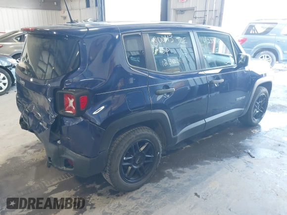 2019 Jeep Renegade Sport with VIN ZACNJAAB5KPK78427, listed as a IAAI auction lot 41239148 with 120,831 mi miles and . Bid and sale history available at DreamBid. Image 4.
