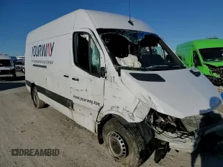 2023 Mercedes-Benz Sprinter Cargo Cargo with VIN W1Y40CHY4PT159007, listed as a Copart auction lot 86635434 with Not Provided miles and Salvage Title. Bid and sale history available at DreamBid. Image 11.
