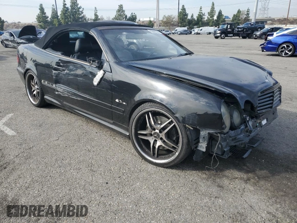 2002 Mercedes-Benz CLK 55 AMG with VIN WDBLK74G62T106105, listed as a Copart auction lot 82887684 with Not Provided miles and Salvage Title. Bid and sale history available at DreamBid. Image 4.