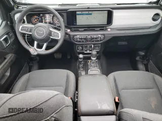 2025 Jeep Wrangler Sahara with VIN 1C4PJXEN9SW526216, listed as a Copart auction lot 86907844 with 921 mi miles and Clean Title. Bid and sale history available at DreamBid. Image 8.