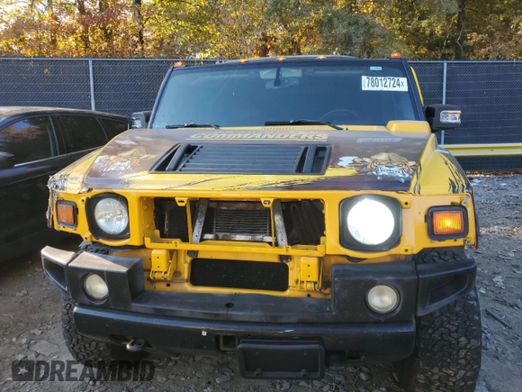2006 Hummer H2 with VIN 5GRGN23U46H117048, listed as a Copart auction lot 78012724 with 121,773 mi miles and Salvage Title. Bid and sale history available at carsss.com. Image 5.