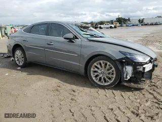 2023 Hyundai Sonata Limited with VIN KMHL34J25PA264696, listed as a Copart auction lot 38508634 with 23,100 mi miles and Non Repairable. Bid and sale history available at carsss.com. Image 4.