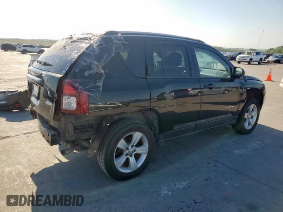 2015 Jeep Compass High Altitude Edition with VIN 1C4NJDEB2FD408957, listed as a Copart auction lot 52639735 with 129,767 mi miles and Salvage Title. Bid and sale history available at carsss.com. Image 3.