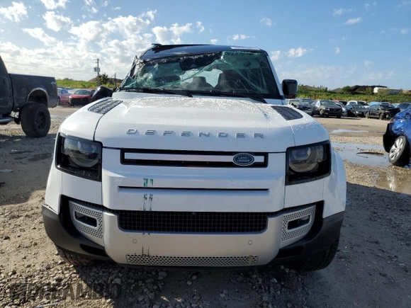 2023 Land Rover Defender S with VIN SALEJ7EX2P2158154, listed as a Copart auction lot 46595065 with 13,045 mi miles and Salvage title. Bid and sale history available at DreamBid. Image 5.