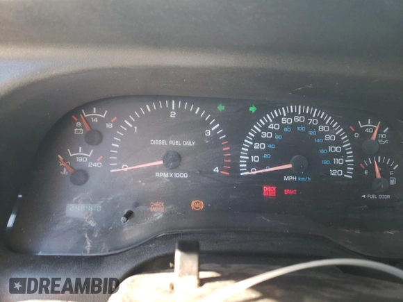 1999 Dodge 3500 with VIN 1B7MC3362XJ571424, listed as a Copart auction lot 42215965 with 248,410 mi miles and Clean title. Bid and sale history available at DreamBid. Image 9.