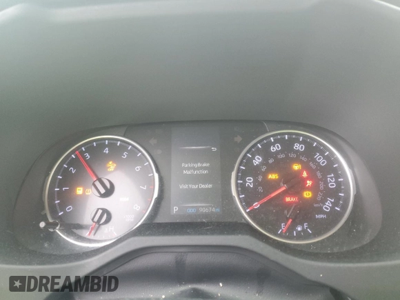 2019 Toyota RAV4 XLE with VIN JTMP1RFV5KD502131, listed as a Copart auction lot 44946185 with 90,674 mi miles and Salvage Title. Bid and sale history available at carsss.com. Image 9.