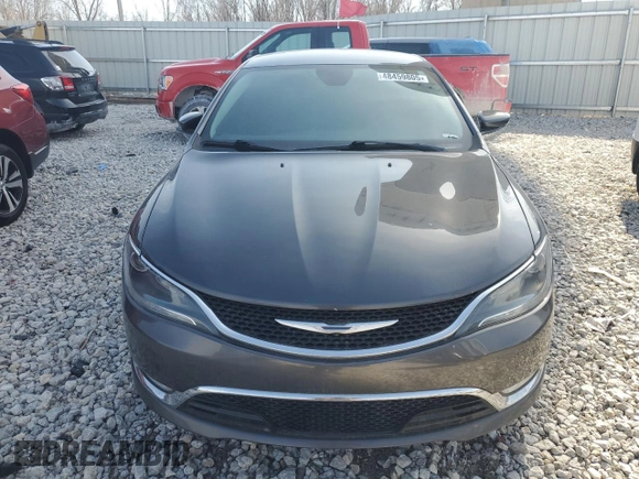 2015 Chrysler 200 C with VIN 1C3CCCCG8FN605530, listed as a Copart auction lot 48459805 with 102,326 mi miles and Clean Title. Bid and sale history available at carsss.com. Image 5.