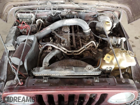 2003 Jeep Wrangler Sahara with VIN 1J4FA59S03P336844, listed as a Copart auction lot 49290345 with 167,726 mi miles and Salvage title. Bid and sale history available at DreamBid. Image 12.