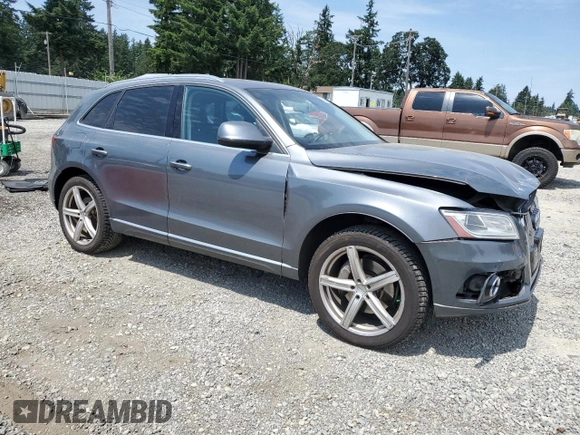 2015 Audi Q5 Premium Plus with VIN WA1CMAFP2FA032411, listed as a Copart auction lot 60981165 with 123,270 mi miles and Salvage title. Bid and sale history available at DreamBid. Image 4.