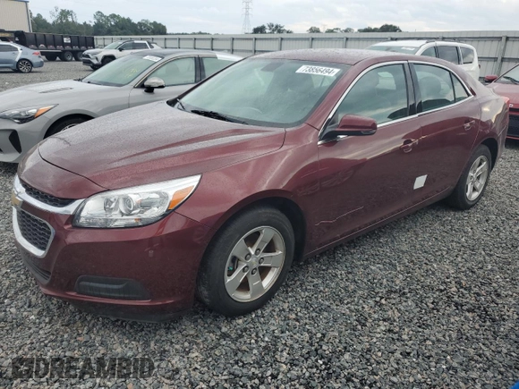 2016 Chevrolet Malibu Limited LT with VIN 1G11C5SAXGF143665, listed as a Copart auction lot 73856494 with 92,557 mi miles and Salvage Title. Bid and sale history available at carsss.com. Image 1.