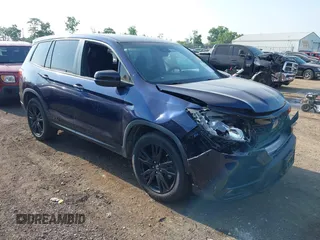 2019 Honda Passport Sport with VIN 5FNYF8H25KB000196, listed as a IAAI auction lot 42576295 with 59,774 mi miles and . Bid and sale history available at DreamBid. Image 1.