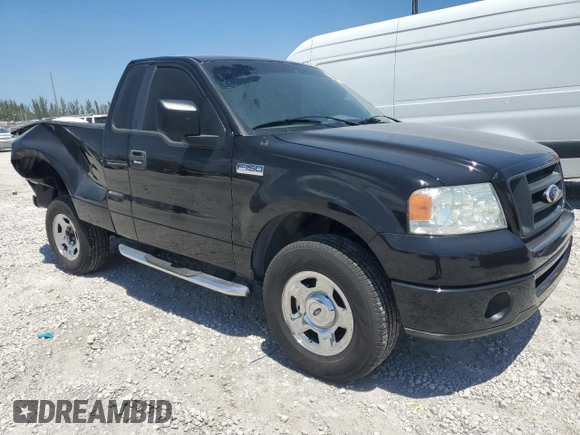 2007 Ford F-150 XL with VIN 1FTRF12217KA80336, listed as a Copart auction lot 52753575 with 54,806 mi miles and Salvage Title. Bid and sale history available at carsss.com. Image 4.