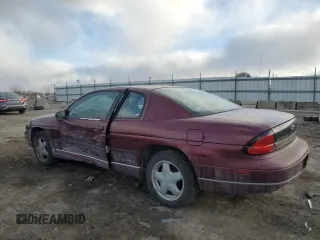 1997 Chevrolet Monte Carlo LS z VIN 2G1WW12M3V9103143, wystawiony jako Copart lot #41851645 z przebiegiem 101 836 mil mil oraz Szkoda całkowita • Salvage title. Historia ofert i sprzedaży dostępna na DreamBid. Obrazek 2.