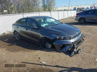 2024 Kia Forte LXS with VIN 3KPF24AD8RE793792, listed as a IAAI auction lot 41764651 with 6,493 mi miles. Bid and sale history available at carsss.com. Image 1.