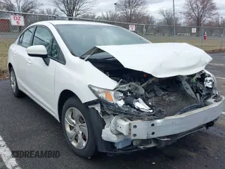 2015 Honda Civic Sedan LX with VIN 19XFB2F53FE298532, listed as a IAAI auction lot 41814872 with 132,189 mi miles. Bid and sale history available at carsss.com. Image 1.