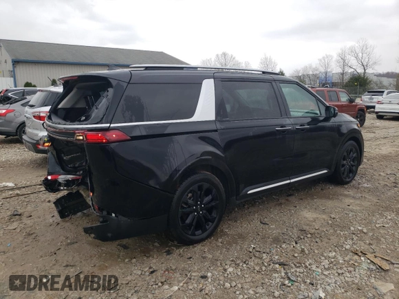 2022 Kia Carnival SX with VIN KNDNE5H33N6083849, listed as a Copart auction lot 81990734 with 54,919 mi miles and Salvage Title. Bid and sale history available at carsss.com. Image 3.