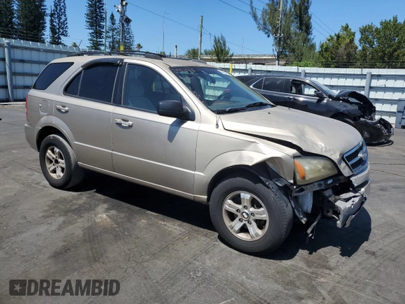 2005 Kia Sorento LX with VIN KNDJD733955420731, listed as a Copart auction lot 49480265 with 183,499 mi miles and Salvage Title. Bid and sale history available at carsss.com. Image 4.