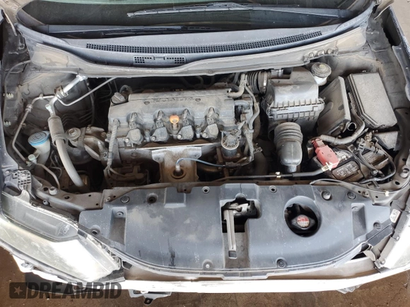 2013 Honda Civic LX with VIN 2HGFB2F52DH509724, listed as a Copart auction lot 54109225 with 109,034 mi miles and Salvage Title. Bid and sale history available at DreamBid. Image 11.