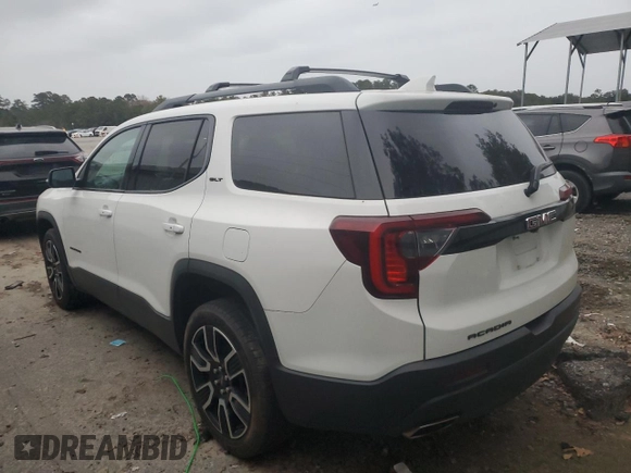2021 GMC Acadia SLT with VIN 1GKKNML44MZ122124, listed as a Copart auction lot 86157074 with 70,376 mi miles and Salvage Title. Bid and sale history available at DreamBid. Image 2.