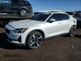 2021 Polestar 2 Launch Edition with VIN LPSED3KA0ML006413, listed as a Copart auction lot 43649695 with 30,407 mi miles and Salvage Title. Bid and sale history available at DreamBid. Image 1.