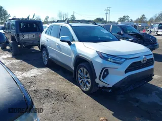 2024 Toyota RAV4 XLE Premium with VIN 2T3A1RFV5RW430320, listed as a IAAI auction lot 41594995 with 19,587 mi miles. Bid and sale history available at carsss.com. Image 1.