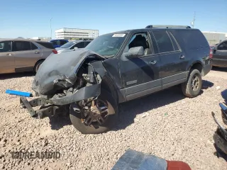 2007 Ford Expedition EL XLT with VIN 1FMFK15577LA48047, listed as a Copart auction lot 76559584 with 0 mi miles and Salvage Title. Bid and sale history available at carsss.com. Image 1.