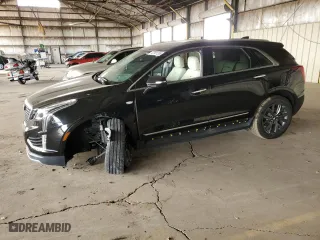 2020 Cadillac XT5 Premium Luxury FWD with VIN 1GYKNCRS3LZ201076, listed as a Copart auction lot 47981285 with 45,500 mi miles and Salvage Title. Bid and sale history available at carsss.com. Image 1.