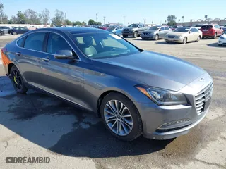 2017 Genesis G80 3.8L with VIN KMHGN4JEXHU172344, listed as a IAAI auction lot 41646630 with 113,280 mi miles. Bid and sale history available at carsss.com. Image 1.