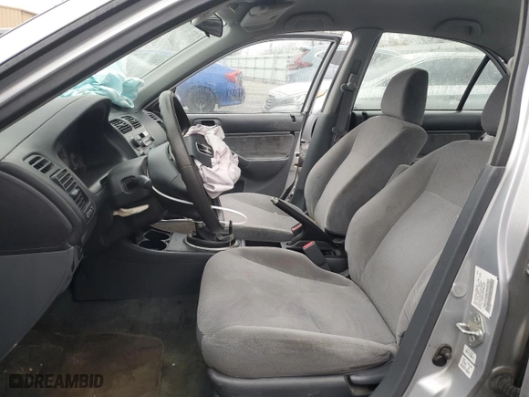 2002 Honda Civic LX with VIN 2HGES15582H500353, listed as a Copart auction lot 44522785 with 264,316 mi miles and Salvage Title. Bid and sale history available at carsss.com. Image 7.