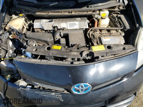 2012 Toyota Prius One with VIN JTDKN3DUXC5524689, listed as a Copart auction lot 50151695 with Not Provided miles and Salvage Title. Bid and sale history available at DreamBid. Image 12.