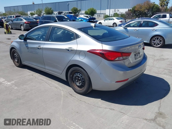 2016 Hyundai Elantra SE with VIN 5NPDH4AE2GH708646, listed as a IAAI auction lot 42543326 with 109,490 mi miles and . Bid and sale history available at DreamBid. Image 3.